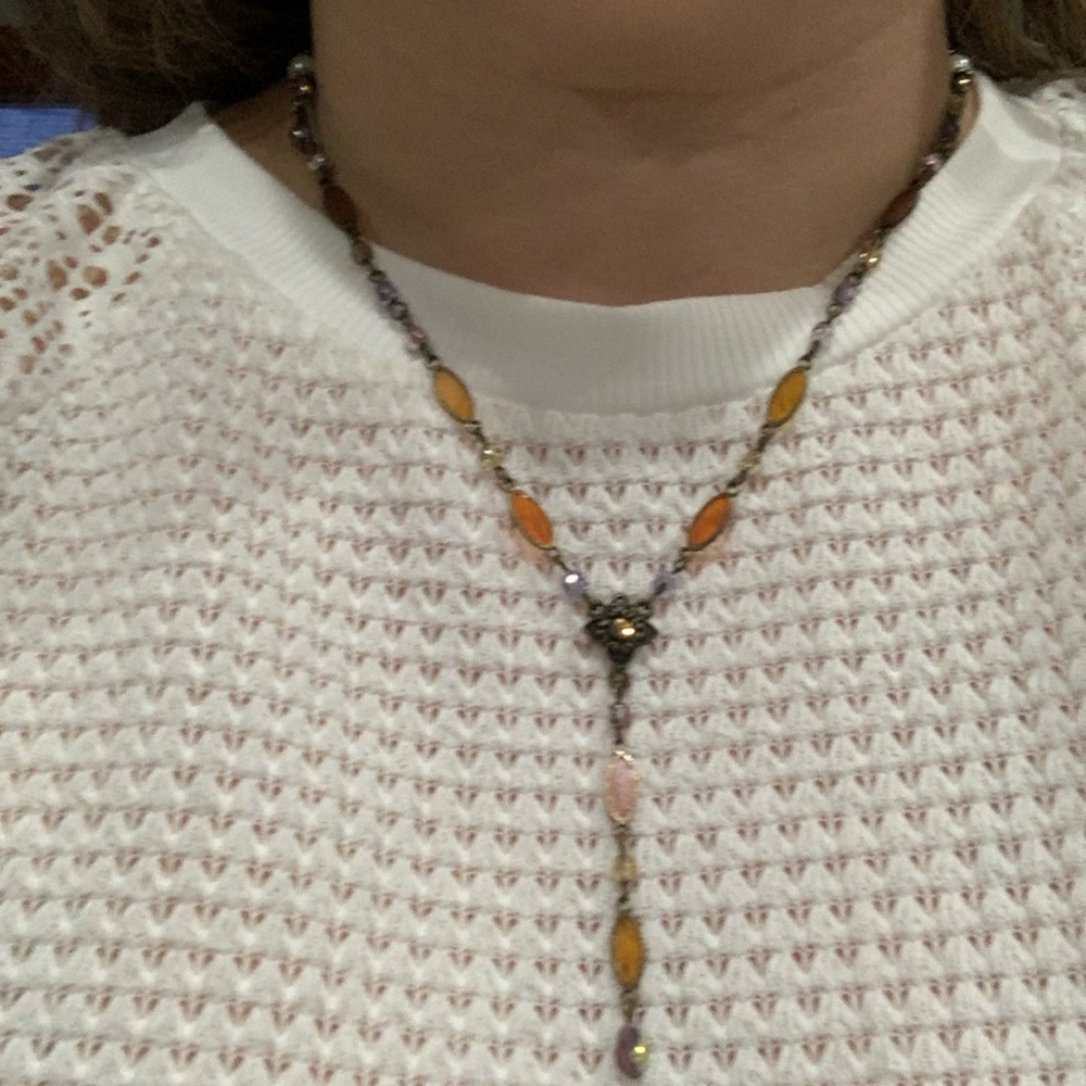 19” vintage Lady Remington (Lia Sophia) lariat necklace